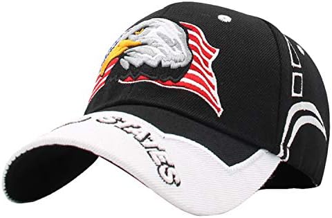 Мода САЩ Орел Американски Флаг бейзболна шапка Бродирани Америка САЩ бейзболна шапка 3D Бродерия Регулируема Памучен Шапка