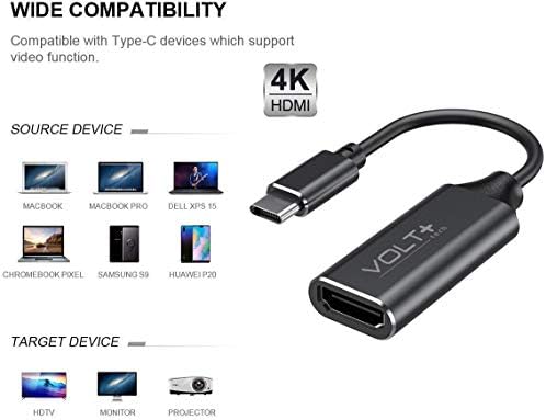 Работи от комплекта на VOLT PLUS ТЕХНОЛОГИИ 4K, HDMI USB-C е съвместим с професионален водач LG 16T90Q-K. ADB8U1 с цифрово пълна изход 2160p, 60Hz!