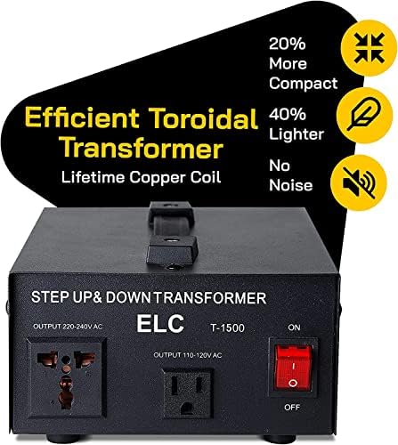 ELC T-5000+ 5000- Трансформатор на инвертора на напрежение, W - Голяма /стъпка надолу - 110/220 v - Защита от автоматичен прекъсвач