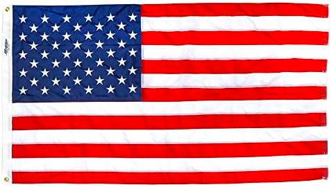 Доставка на хартата Вярност 3 x 5 Американски Флаг | Найлон американска продукция, Бродирани Звезди, Ръчна работа | С гордост Произведено в САЩ