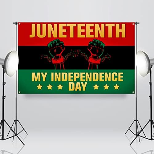 Sunwer Девятнадцатое юни Фон За Фотобудки Афроамериканский Ден на Независимостта на Черна Ден на Свободата На Закрито и На Открито за Доставка Украси За Партита