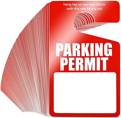 500 БРОЯ Етикети за закачане на разрешения за паркиране на Едро, Временни Паркинг Билети, места за паркиране, указателни Табели,